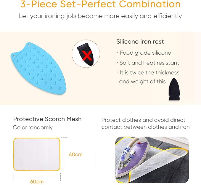 Ironing Mat, Thickened Ironing Blanket Ironing Pad, Double-Side Using Heat - Image 2