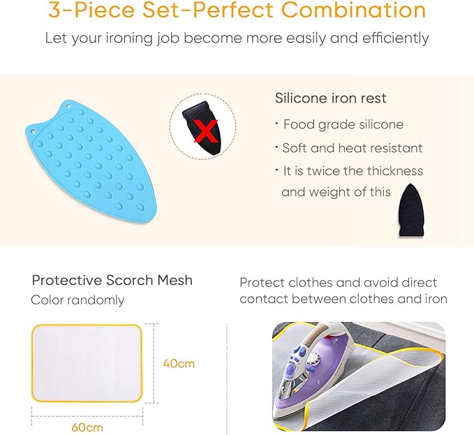Upgraded Thick Ironing Blanket, Travel Ironing Mat Ironing Pad, Portable - Image 2