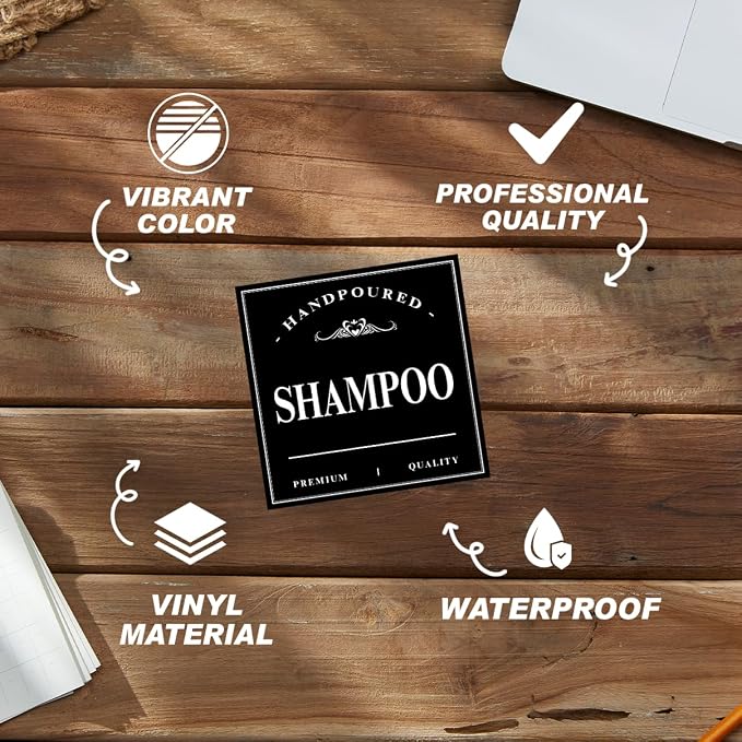Minimalist Bathroom Stickers for Refill Bottles - Image 3