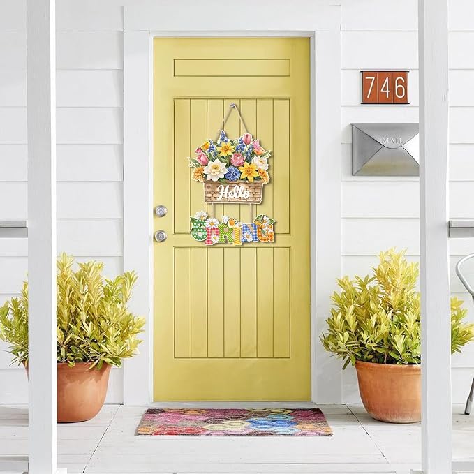 Ausril Hello Spring Decoration, Spring Welcome Sign - Image 6