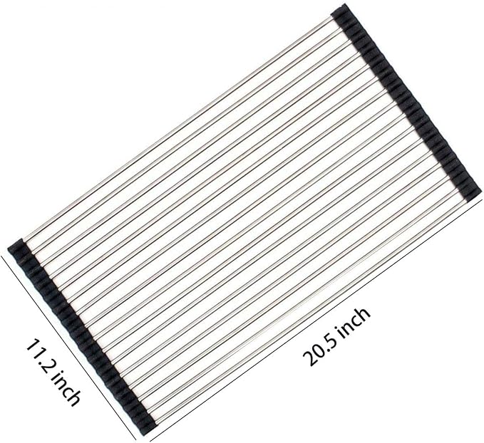 Ahyuan Roll up Dish Drying Rack Over The Sink Kitchen Roll up Sink Drying Rack - Image 7