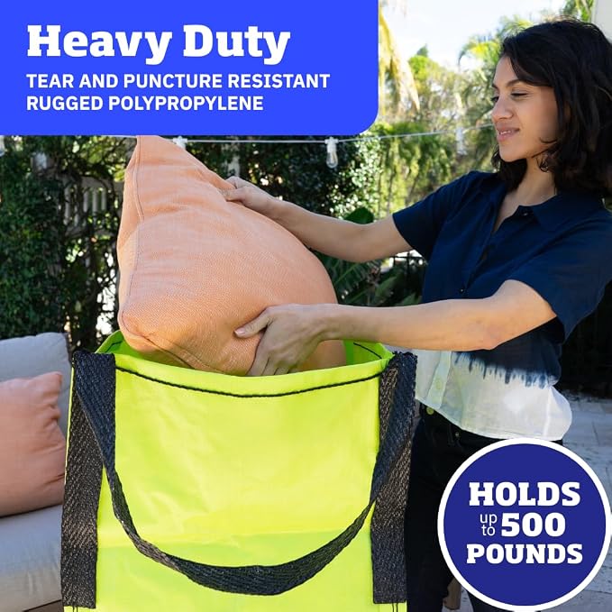 DURASACK Heavy Duty Storage Tote Bag 22-Gallon Rugged Woven Polypropylene - Image 4