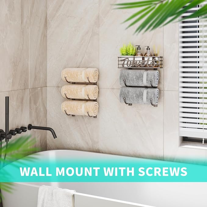 HapiRm Towel Racks for Bathroom Storage - Image 5