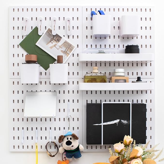 Wall-Mounted Pegboard Kit, 25.2" x 25.2" Organizer Panel – Large, by RIVTUNTOOLS