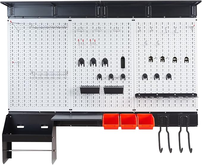 Ultrawall Peboard Storage Organizer, 48x36 inch Pegboard Wall Organizer - Image 8