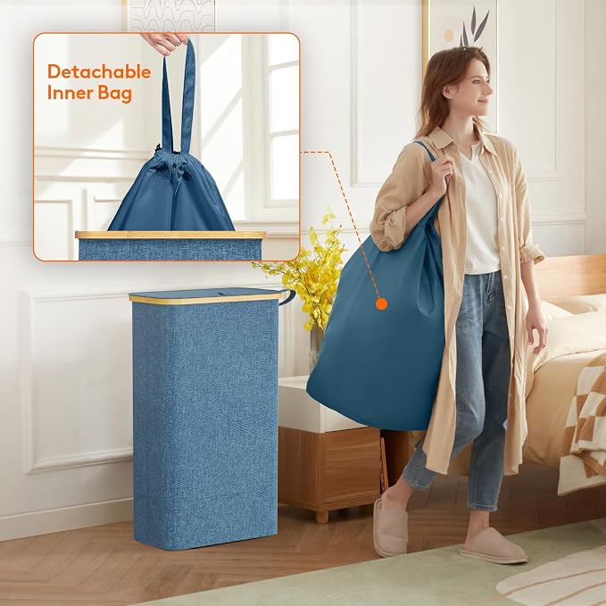 Lifewit 65L Slim Laundry Hamper - Image 4