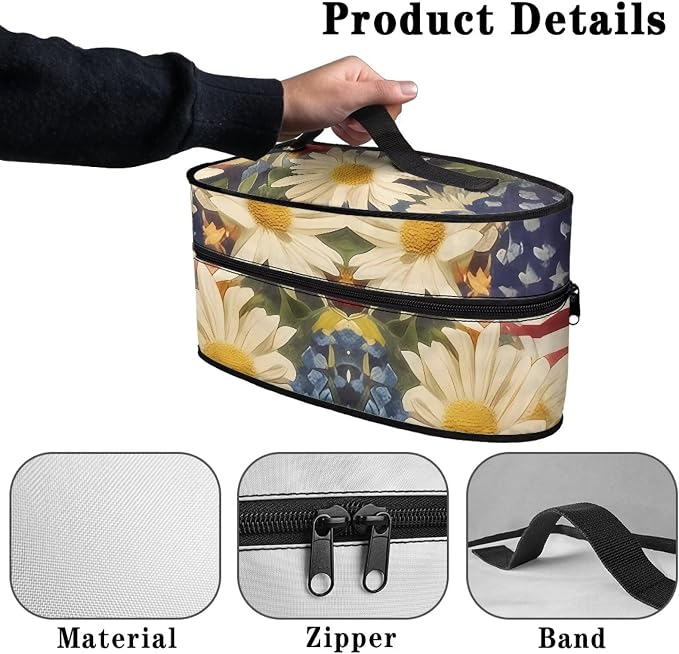 Tie-Dye Iron Storage Case, Lightweight America250 Steam Iron Case Bag - Image 5