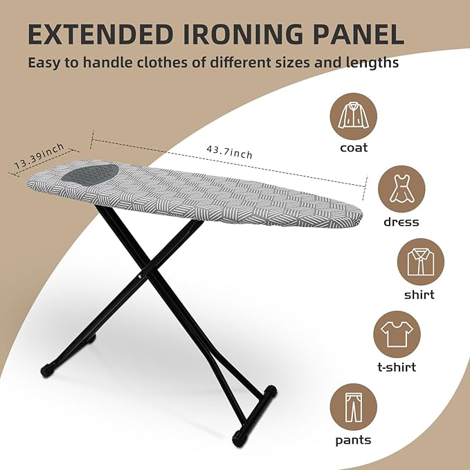 Ironing Board Adjustable Height Folding Ironing Board - Image 6