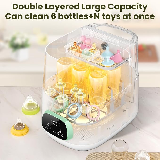 MOLWAY【Upgraded】Bottle Washer Pro, All-in-One Baby Bottle Washer and Sterilizer - Image 6
