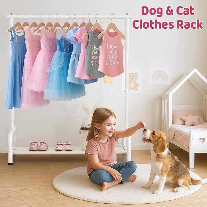 SLEEPING LAMB Kids Clothing Rack, Small Baby Clothes Rack - Image 5