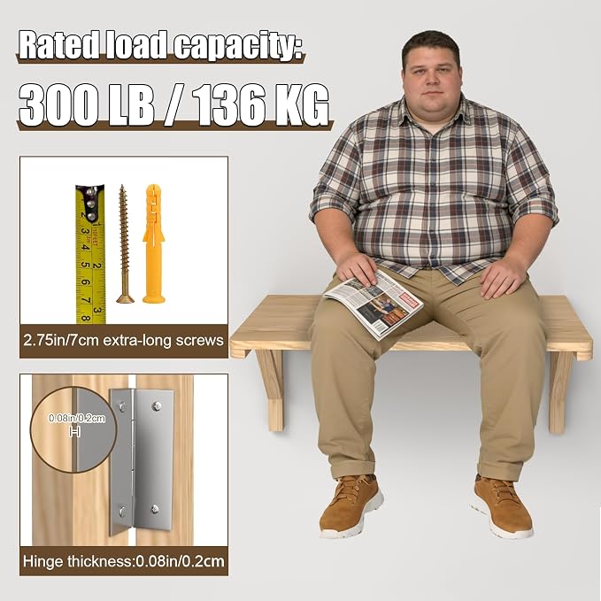 MM MELISEN Wall Mounted Folding Table - Image 4
