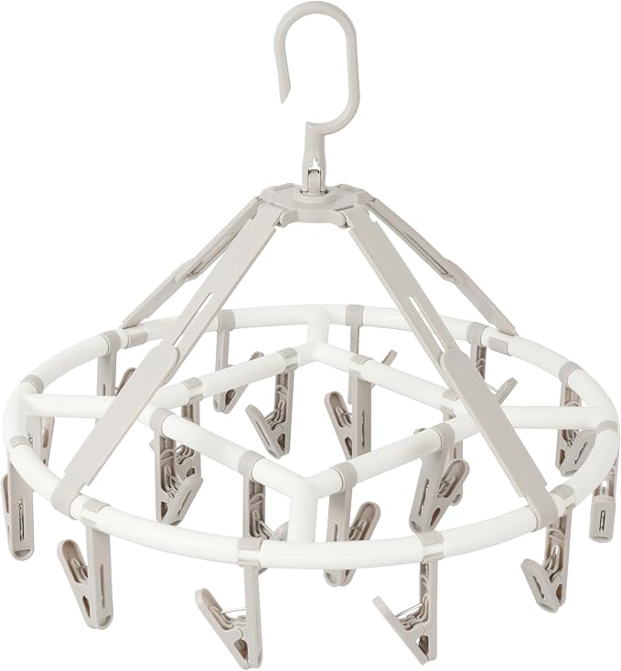 Clothes Drying Racks Foldable Clip Hangers Drip Hanger Plastic by Foshine