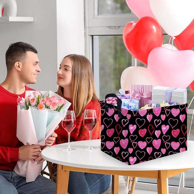 Rectangular Valentine's Day Gift Basket, nursery basket, Girls gift baskets - Image 2