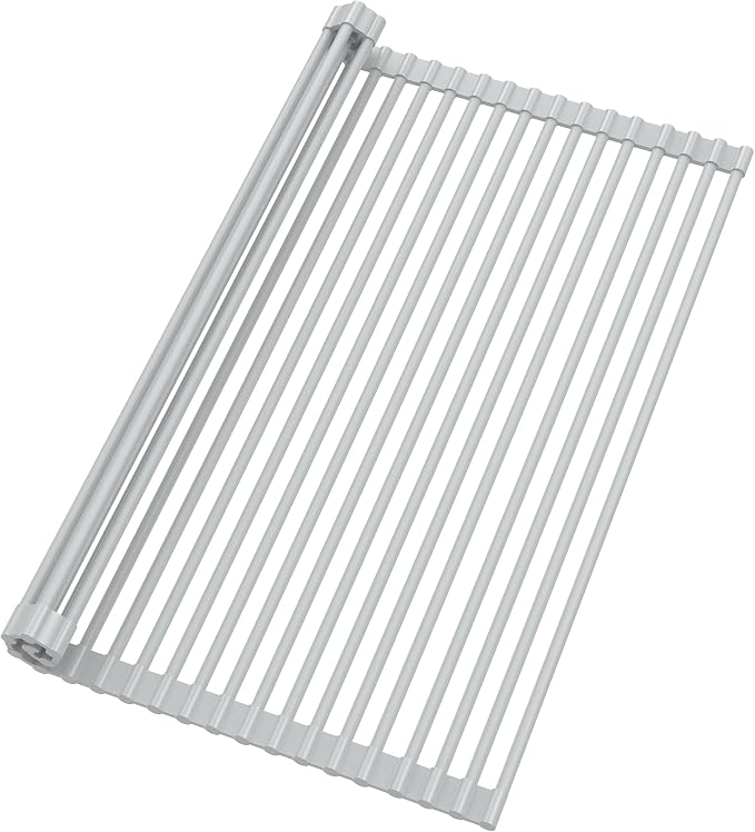 Roll Up Dish Drying Rack, Silicone Wrapped Over The Sink Multipurpose Foldable by BBXTYLY
