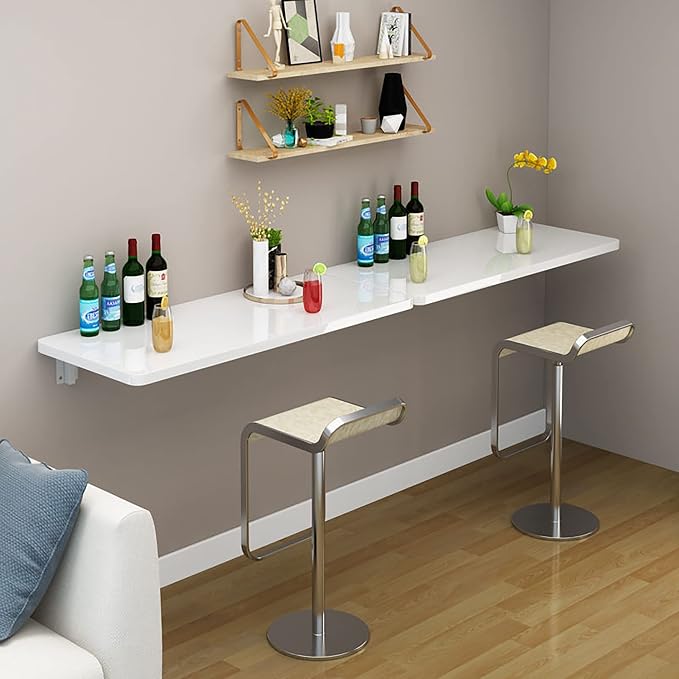 Wall Mounted Folding Table Space Saving Folding Kitchen Table Laundry Folding - Image 2