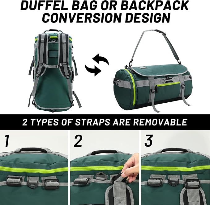 MIER Large Duffel Backpack Sports Gym Bag - Image 2
