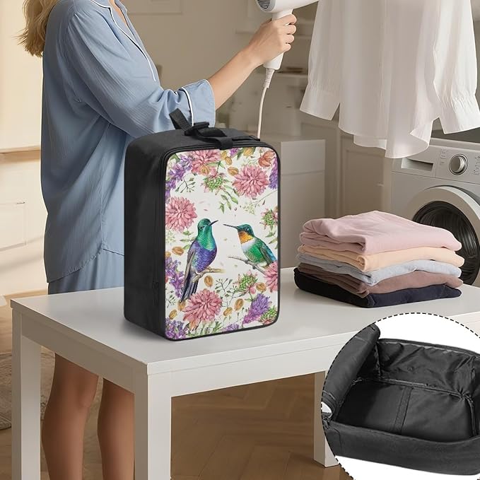 Floral Hummingbird Travel Iron Storage Bag - Image 3