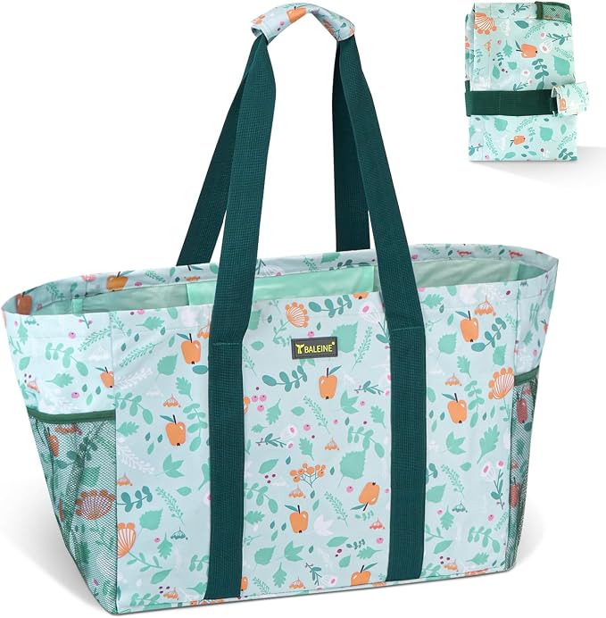 BALEINE Soft 9 Gallon Extra Large Utility Tote, Foldable Reusable Storage Bag by BALEINE