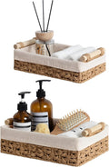 StorageWorks Bathroom Baskets for Organizing, Small Wicker Basket for Bathroom by StorageWorks