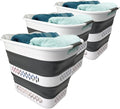 SAMMART 40L Foldable Plastic Laundry Basket by SAMMART