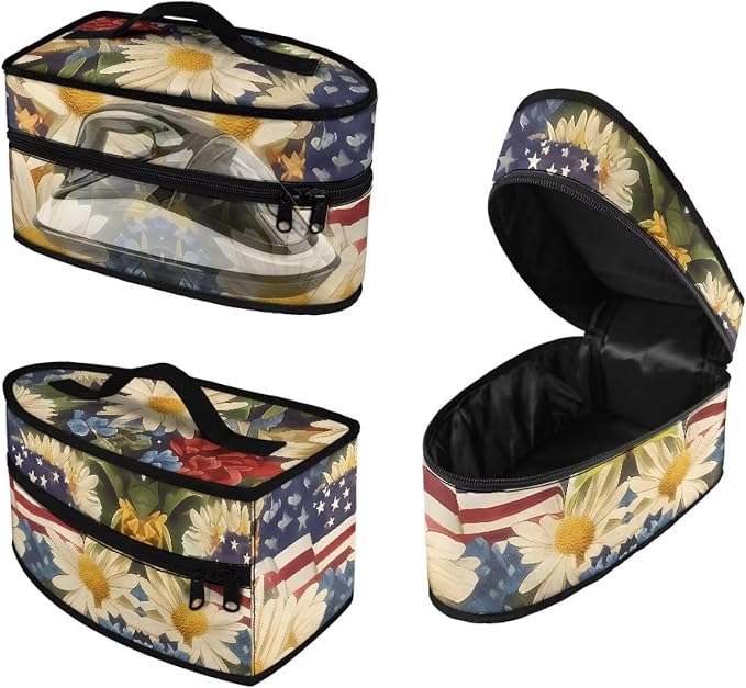 Tie-Dye Iron Storage Case, Lightweight America250 Steam Iron Case Bag by Maiyoinou