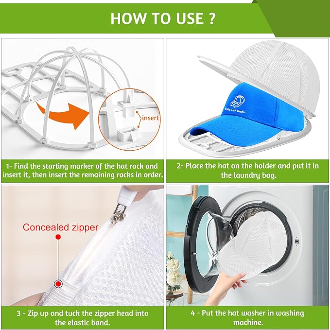 Eiito Hat Washer Cage Hats Cleaner, Hat Washer - Image 4