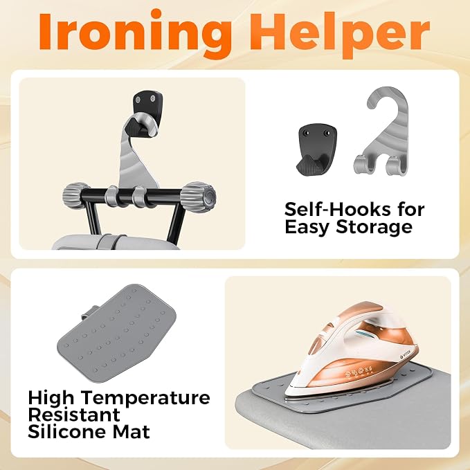APEXCHASER Ironing Board, Compact Iron Board - Image 6