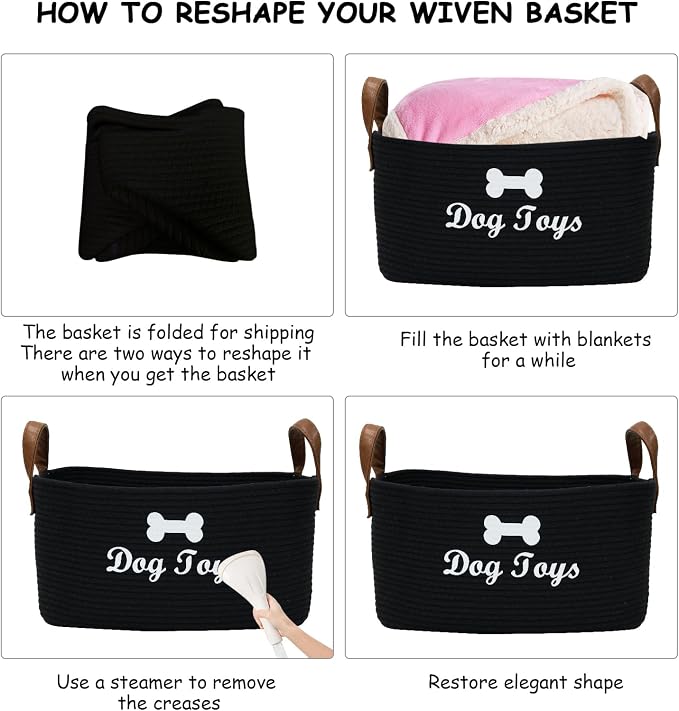Geyecete X-Large Cotton Rope Dog Basket - Image 6