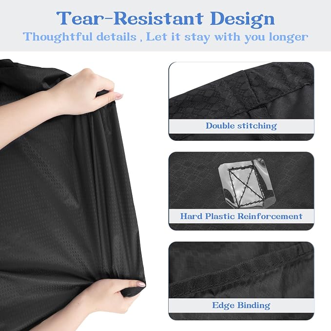 Heavy Duty Laundry Bag, Machine Washable Nylon, Splash-Resistant Dirty Clothes - Image 5