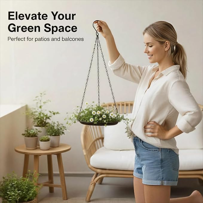 Heavy Duty Metal Hanging Planters - Image 2