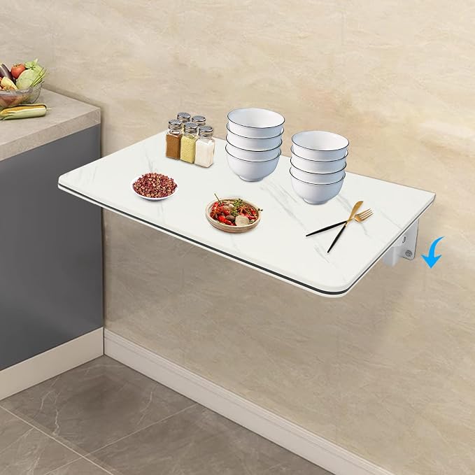 Wall Mounted Folding Table Floating Wall Desk - Image 8
