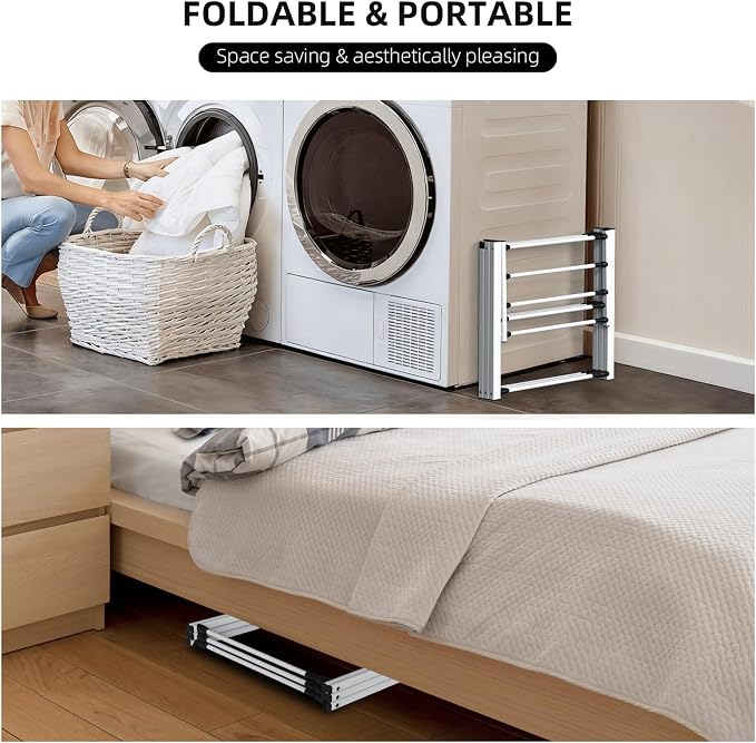 Foldable Clothes Drying Rack, Collapsible Laundry Drying Rack - Image 4
