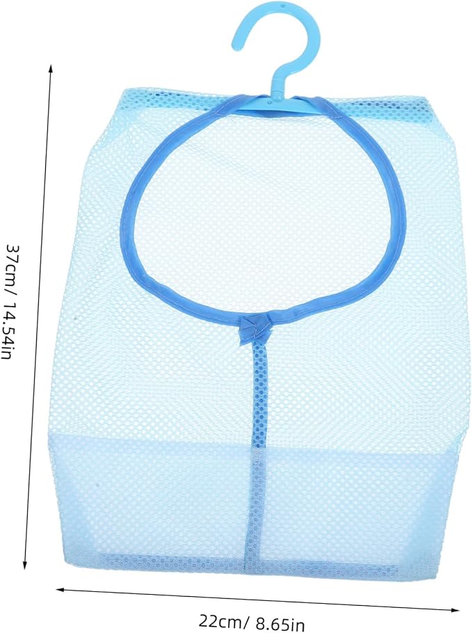 Clothesline Bag for Bathroom Mesh Laundry Bag Hanger Rack Over Door Storage Mesh - Image 3