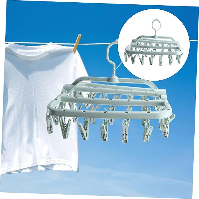 Foldable Plastic Clip Drying Rack - Image 8