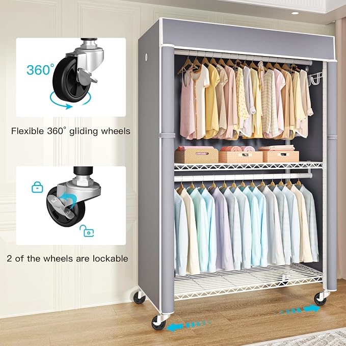 FUTASSI White Clothing Rack - Image 2