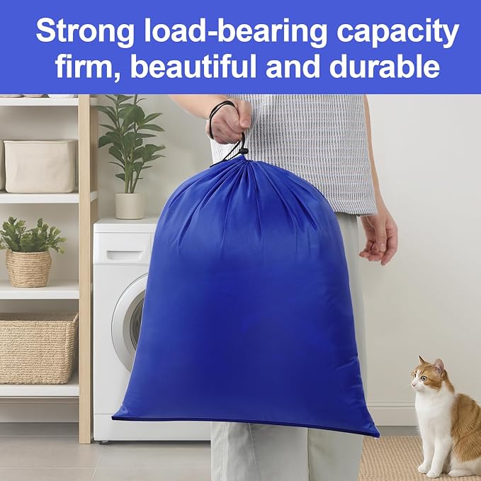 OTraki Medium Laundry Bag 20x24 Inch Drawstring Travel Laundry Bags Durable - Image 4