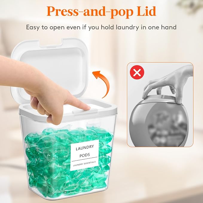 Lifewit 5 Pack Laundry Pods container - Image 2