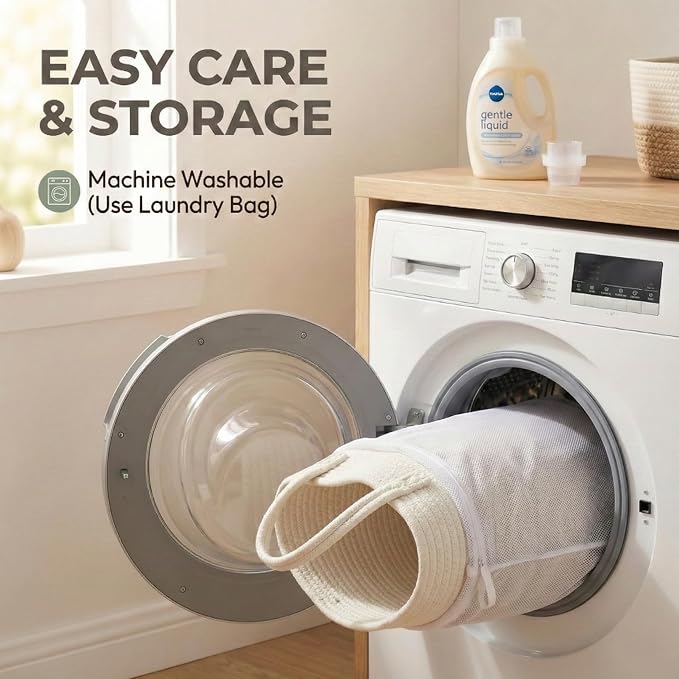 65L Extra Large Blanket Basket for Living Room - Image 5