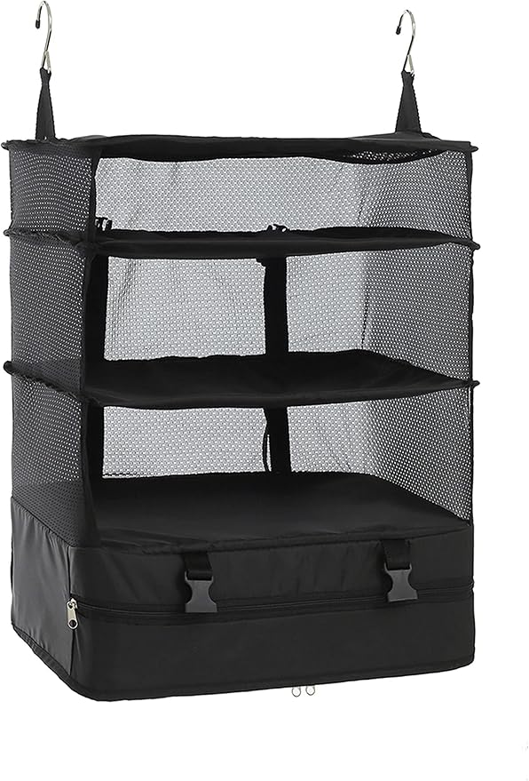 ELEZAY Hanging Packing Cubes Portable Travel Closet Collapsible Compression - Image 7