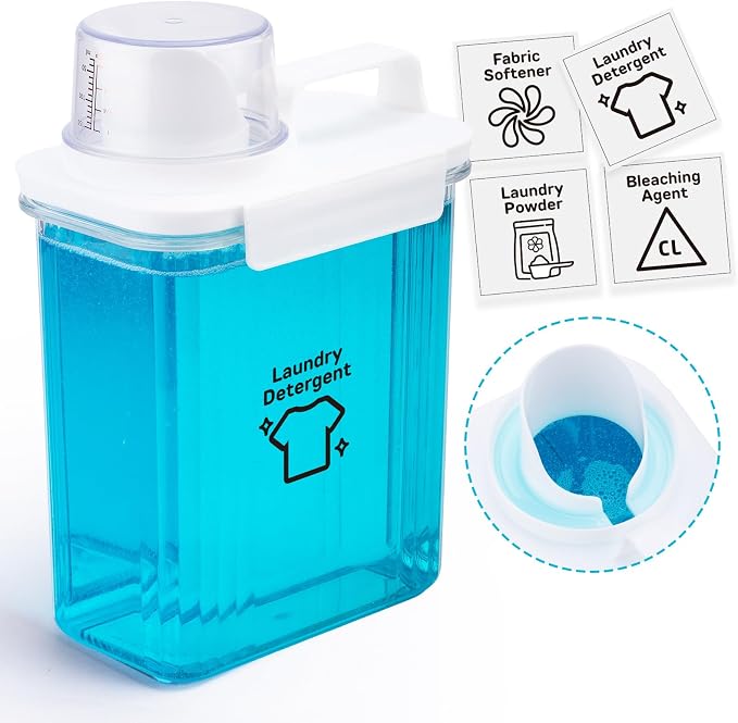 Laundry Detergent Dispenser-1 Pack, 70 oz Detergent Dispenser by BikkiiHomeGoodsWiseChoice