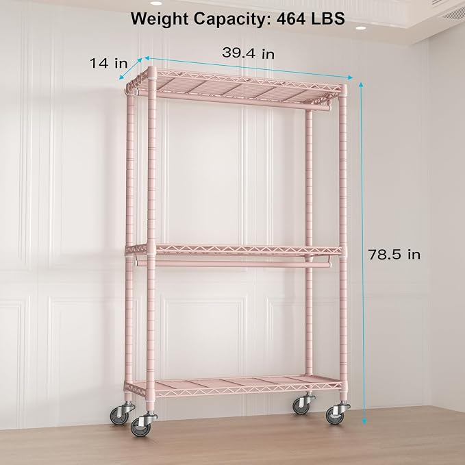 FUTASSI P3 Rolling Clothes Rack, Clothing Racks - Image 5