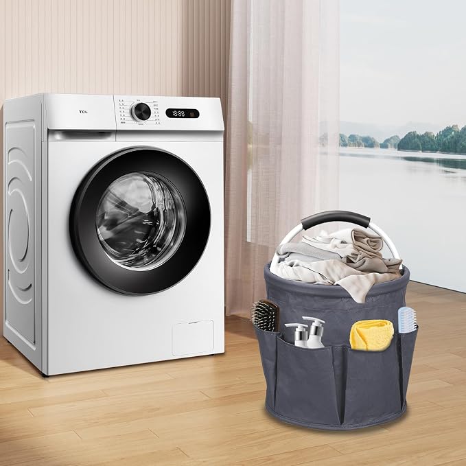 17L Portable Cleaning Bucket Organiser, 6 Pockets Foldable Cleaning Caddy - Image 7