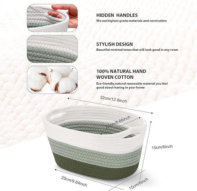 Sawysine 6 Pcs Storage Baskets Bulk - Image 2