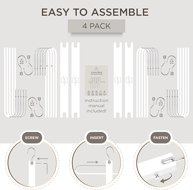 MORALVE Pants Hangers Space Saving - Image 7