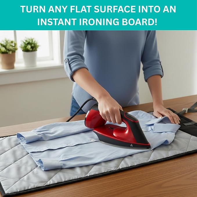 True & Tidy XL Over The Door Protective Clothes Steamer Pad, Ironing and Press - Image 5