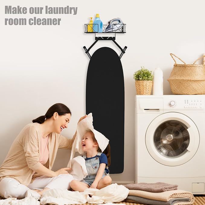 Ironing Board Hanger Wall Mount, Ironing Board Holder, Laundry Room Decor - Image 4