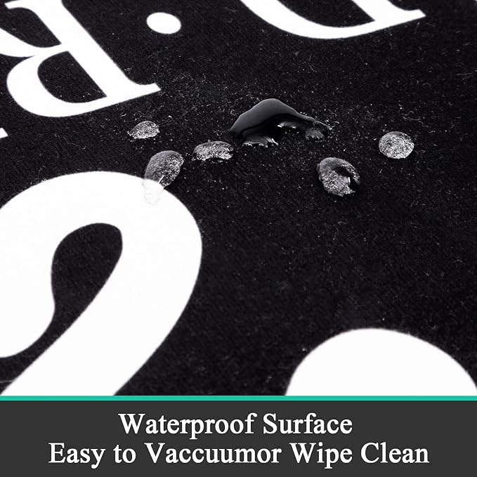 Pauwer Laundry Room Rug Runner 20"x48" Waterproof Rubber Laundry Mat Non Slip - Image 3
