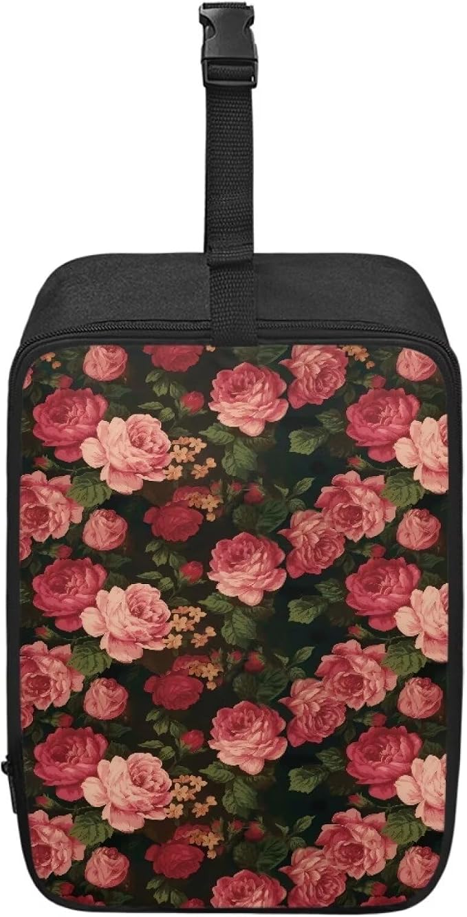 Red Rose Travel Steam Iron Storage Bag Heavy Fabric Carrying Case by YUVAMAGIMO