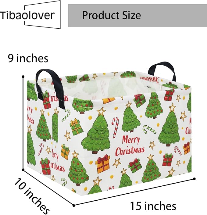 Rectangular Christmas Basket Tree Christmas Gift Baskets - Image 6