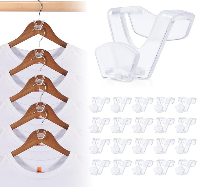 HOUSE DAY Space Saving Hangers 100 Pack, Heavy Duty Hangers Space Saver by HOUSEDAY